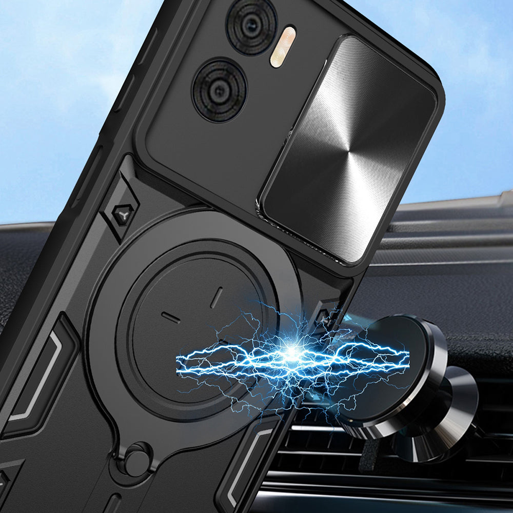 Case for Motorola Moto G85, Techsuit, CamGuard Pro, Blue