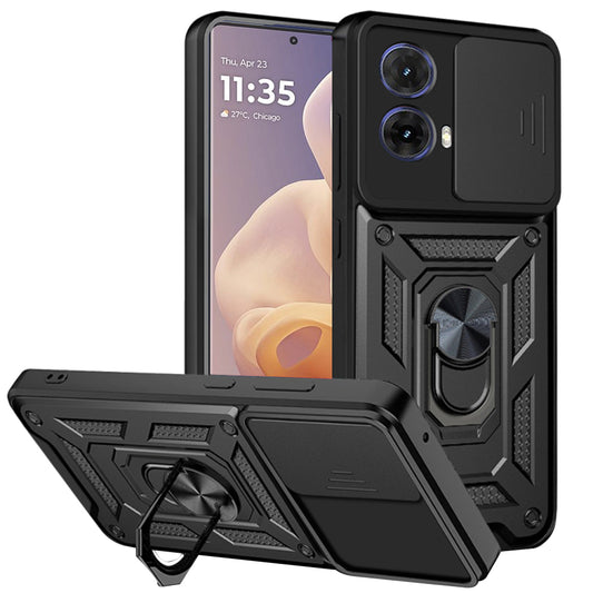 Ovitek za Motorola Moto G85, Techsuit, CamShield, Črn