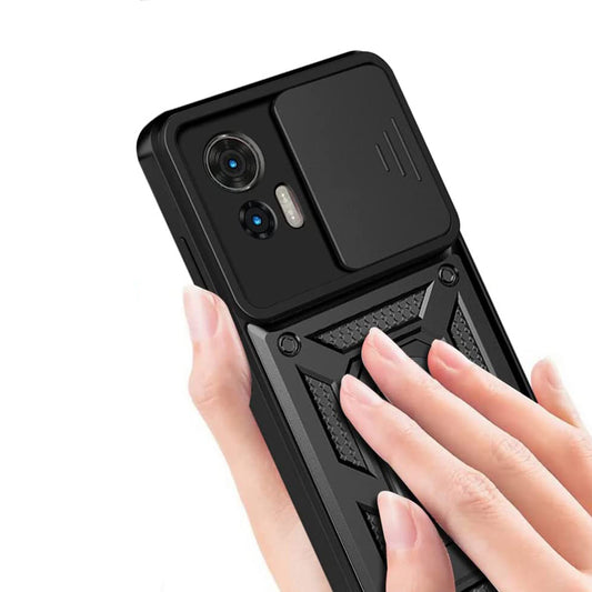 Ovitek za Motorola Moto G85, Techsuit, CamShield, Črn