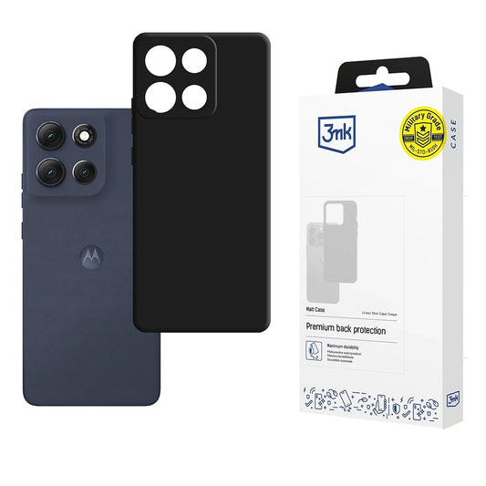 Ovitek za Motorola Moto G86, 3MK, mat črn