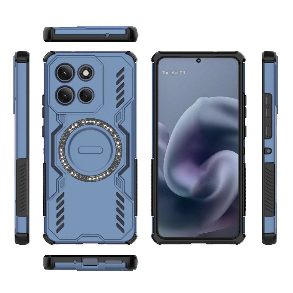 MagSafe ovitek za Motorola Moto G86 Power, Techsuit, ArmorMag, modra