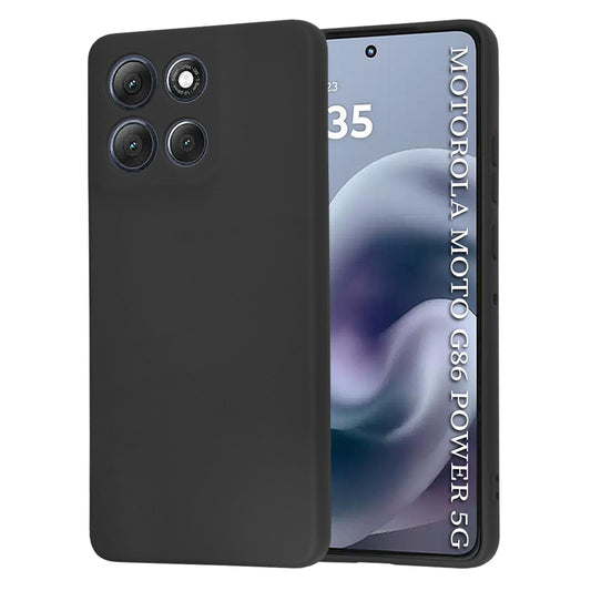 Ovitek za Motorola Moto G86 Power, Techsuit, SoftFlex, Črn