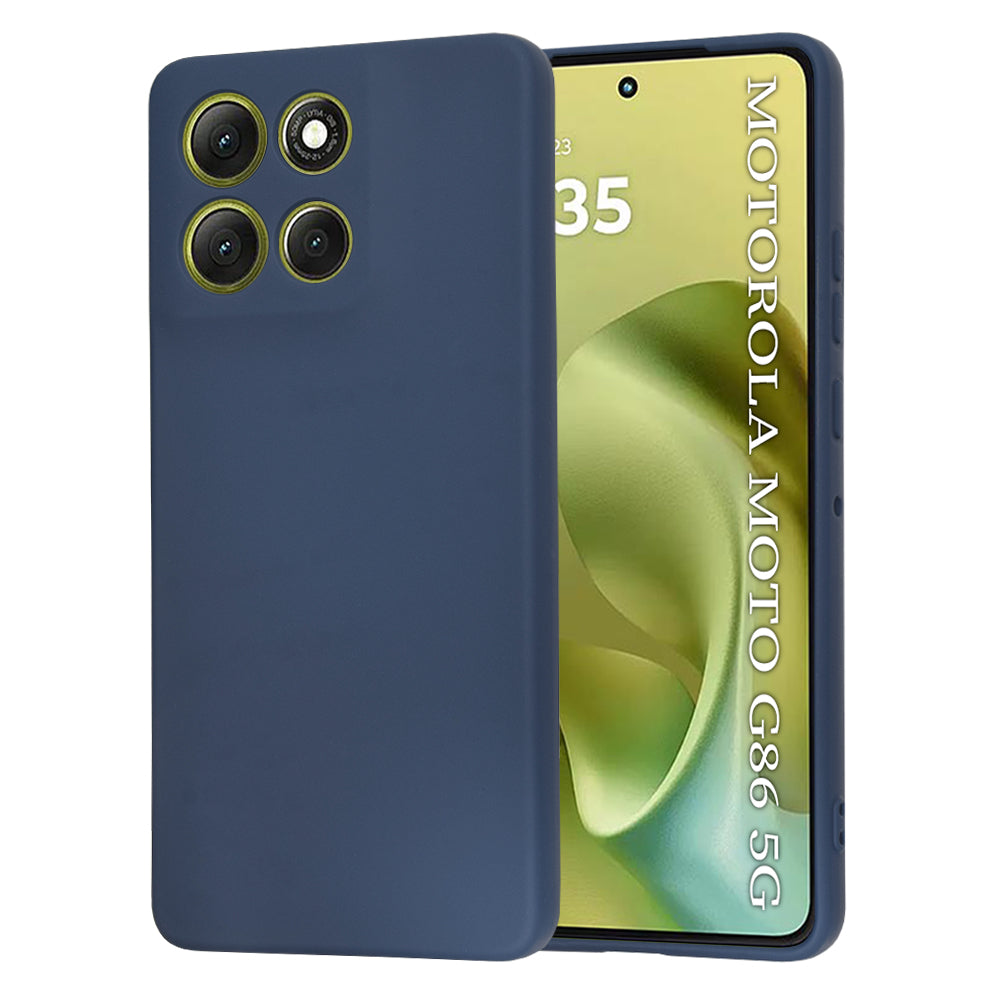 Ovitek za Motorola Moto G86, Techsuit, SoftFlex, Temno moder