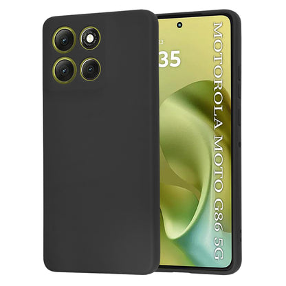 Ovitek za Motorola Moto G86, Techsuit, SoftFlex, Črn