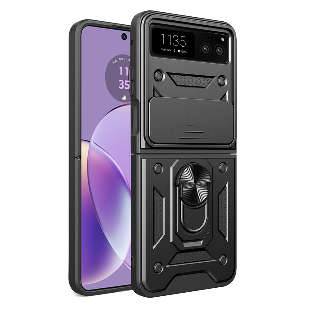 Case for Motorola Razr 40, Techsuit, CamShield, Black