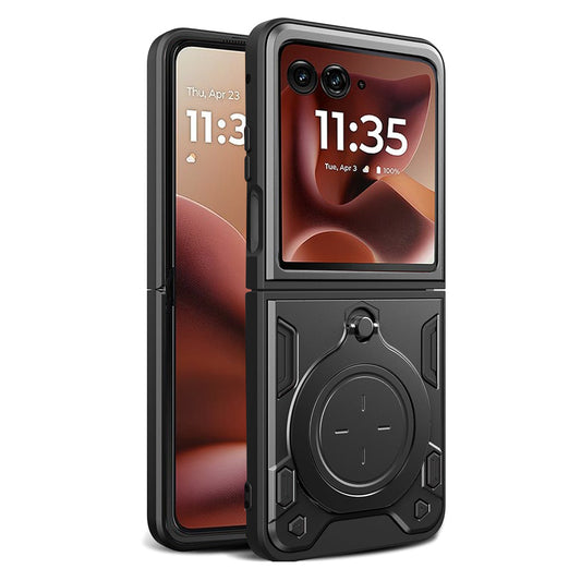 Ovitek za Motorola Razr 60 Ultra, Techsuit, CamGuard Pro, Črn