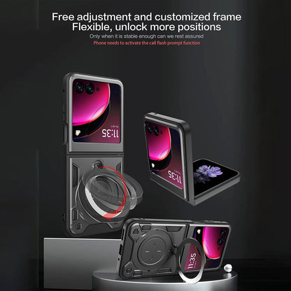Ovitek za Motorola Razr 60 Ultra, Techsuit, CamGuard Pro, Črn