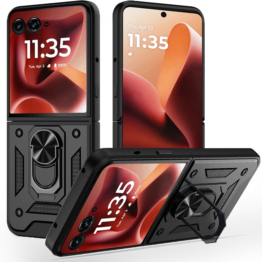 Case for Motorola Razr 60 Ultra, Techsuit, CamShield, Black