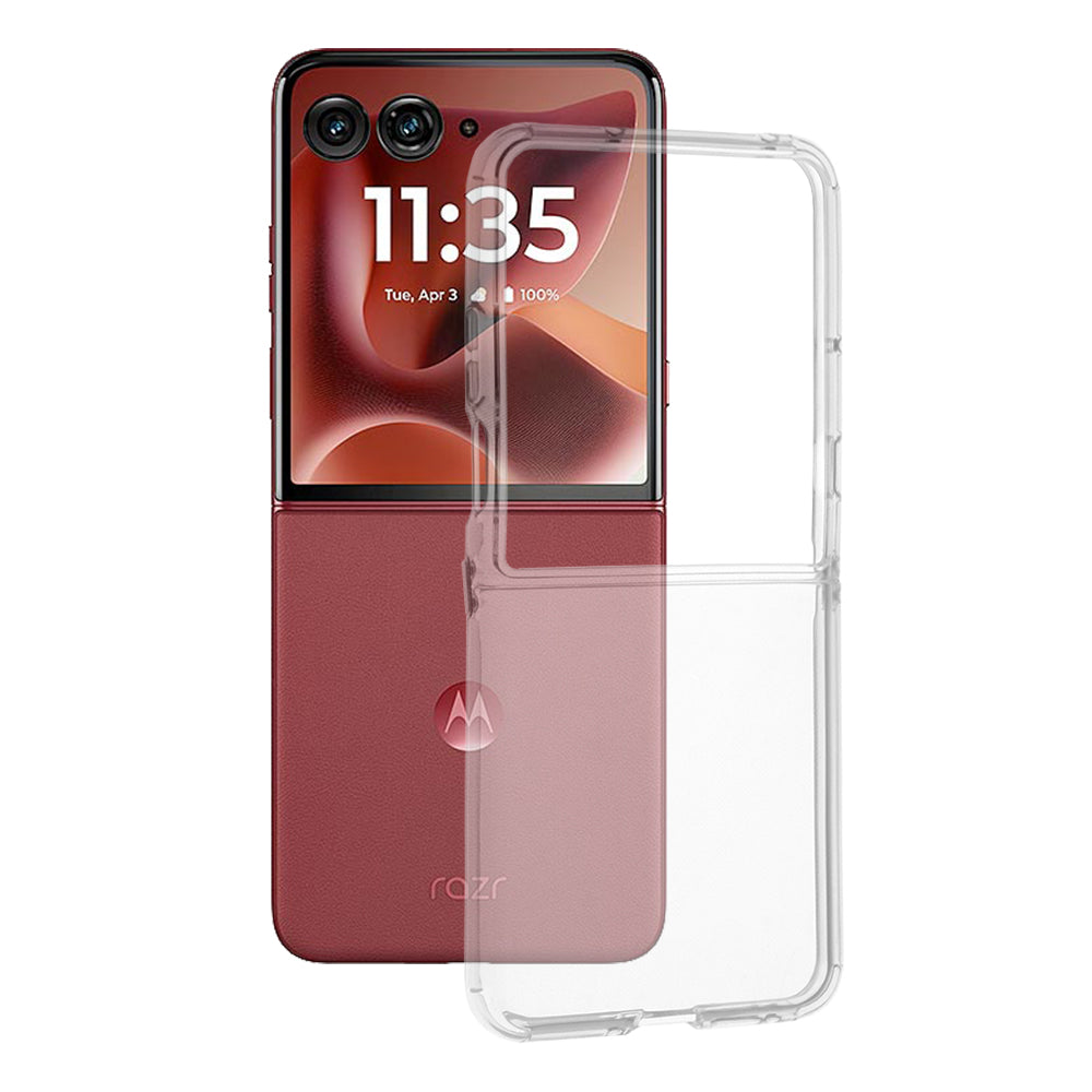 Ovitek za Motorola Razr 60 Ultra, Techsuit, Prozoren, Jasnost