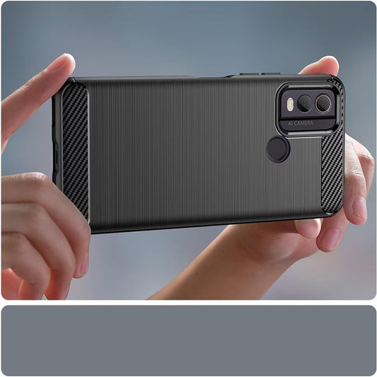 Ovitek za Nokia C22, Techsuit, Karbon, Črn
