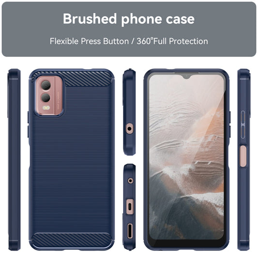 Ovitek za Nokia C32, Techsuit, Karbon, Modra