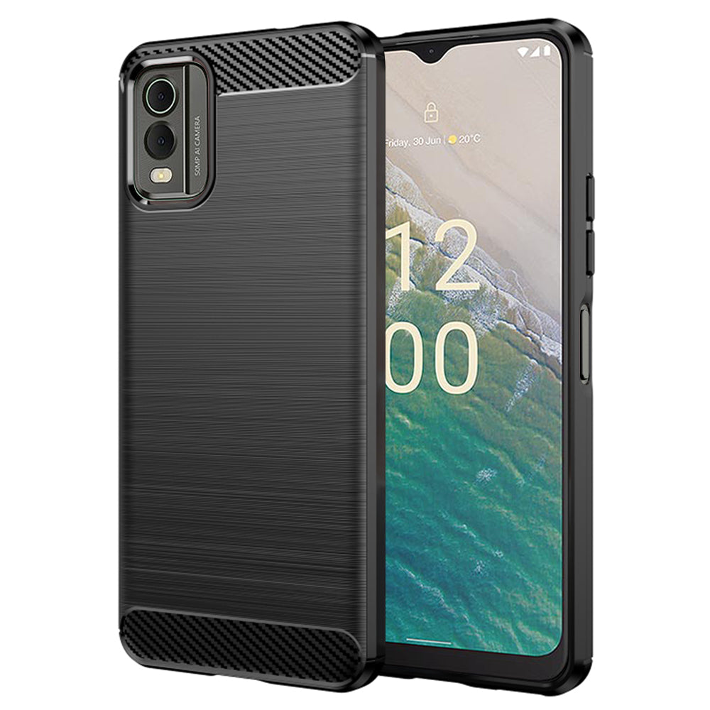 Ovitek za Nokia C32, Techsuit, Karbon, Črn