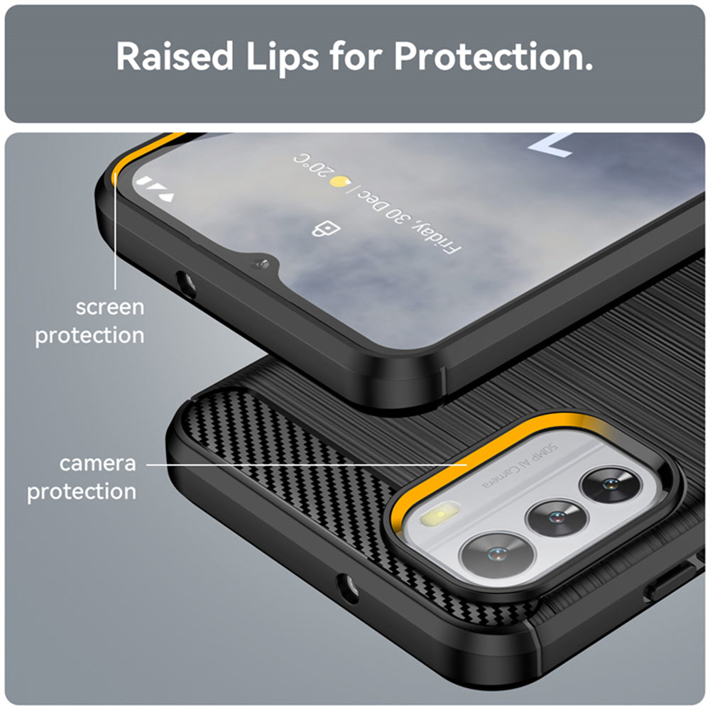 Ovitek za Nokia G42, Techsuit, Karbon, Črn
