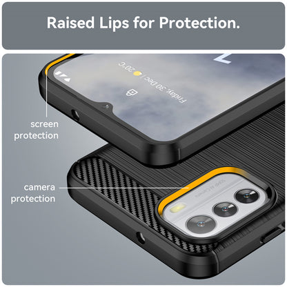 Ovitek za Nokia G42, Techsuit, Karbon, Črn