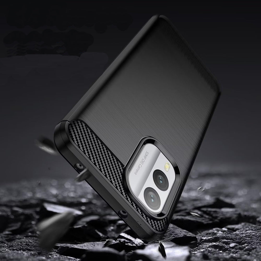 Ovitek za Nokia X30, Techsuit, Karbon, Črn