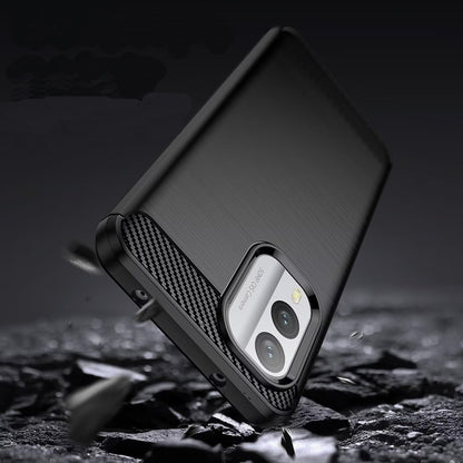 Ovitek za Nokia X30, Techsuit, Karbon, Črn