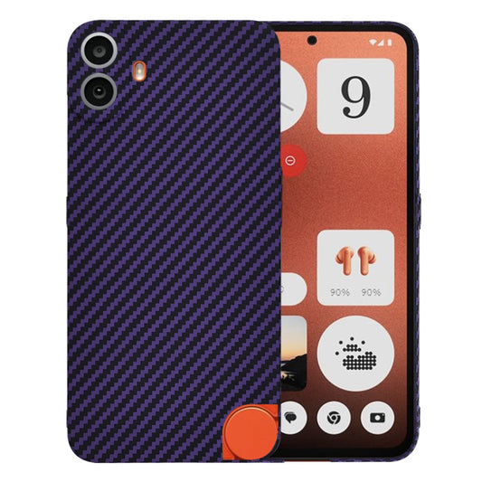 Ovitek za Nothing CMF Phone 1, Techsuit, Carbonite FiberShell, vijoličen