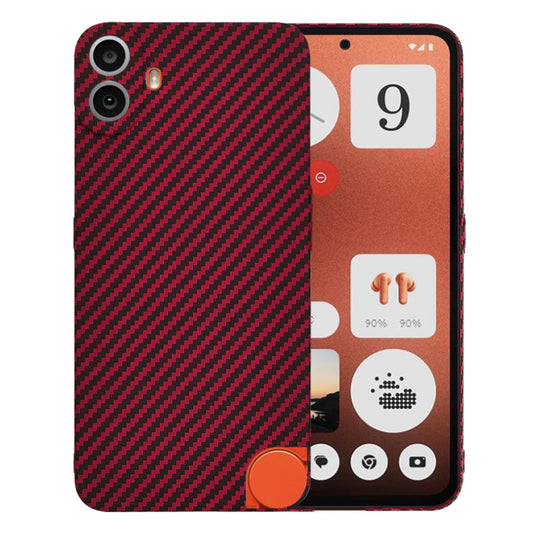 Ovitek za Nothing CMF Phone 1, Techsuit, Carbonite FiberShell, rdeč
