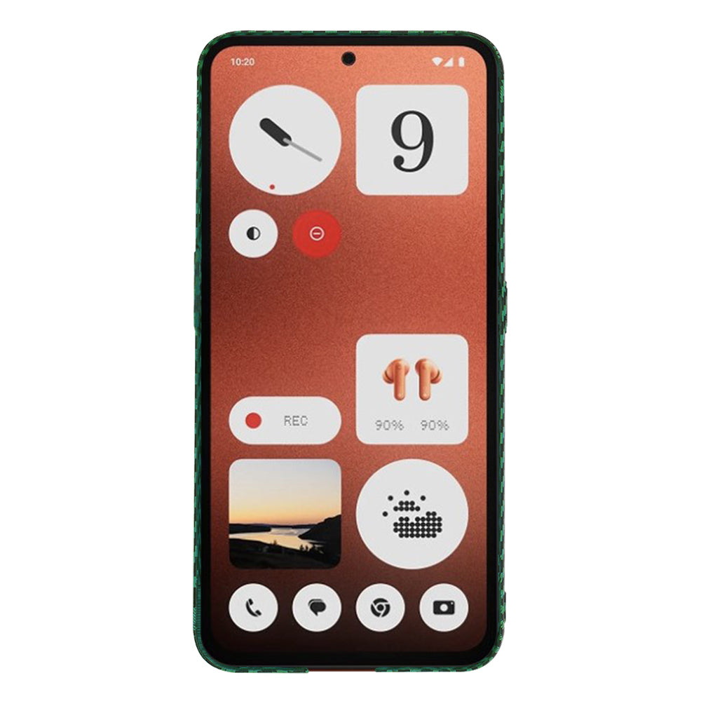 Ovitek za Nothing CMF Phone 1, Techsuit, Carbonite FiberShell, Zeleno