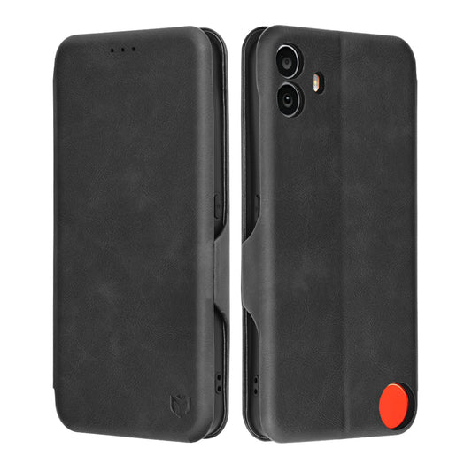 Ovitek za Nothing CMF Phone 1, Techsuit, Safe Wallet Plus, Črn