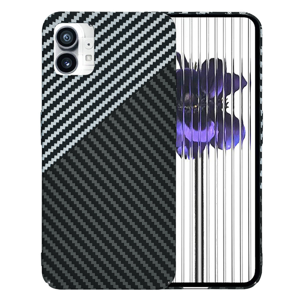 Ovitek za Nothing Phone (1), Techsuit, Carbonite FiberShell, Črno Siva