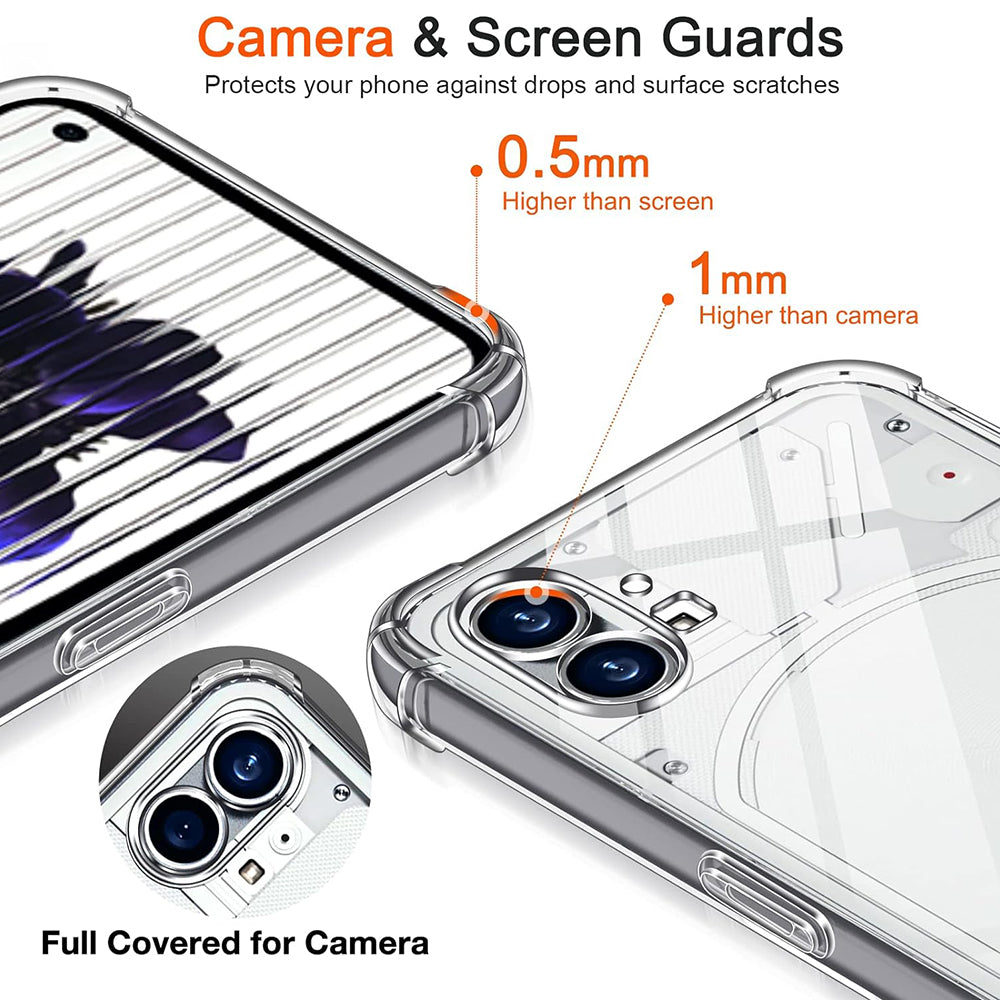 Ovitek za Nothing Phone (1), Techsuit, Proti udarcem Prozoren