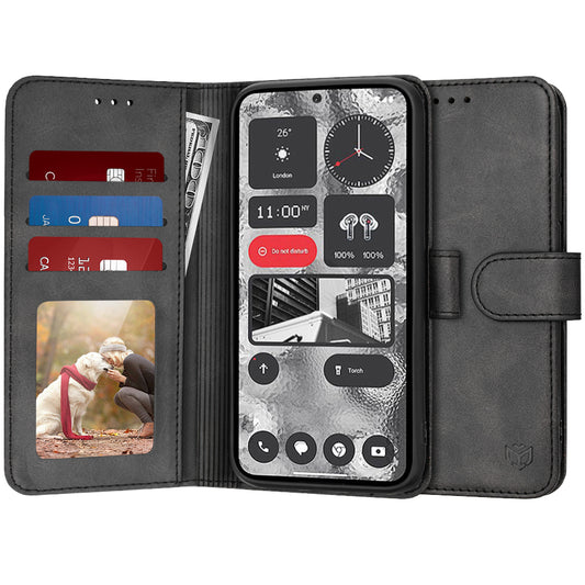 Ovitek za Nothing Phone (2), Techsuit, Diary Book, Črn