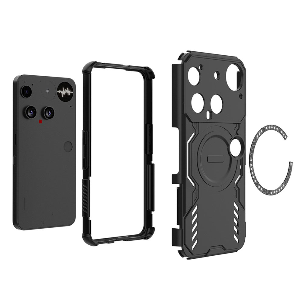 MagSafe ovitek za Nothing Phone (3), Techsuit, ArmorMag, Črn