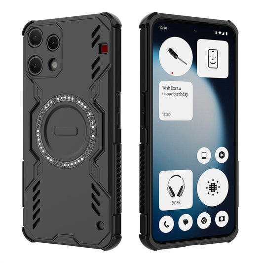 Ovitek za Nothing Phone (3a) Lite, Techsuit, ArmorMag, Črn