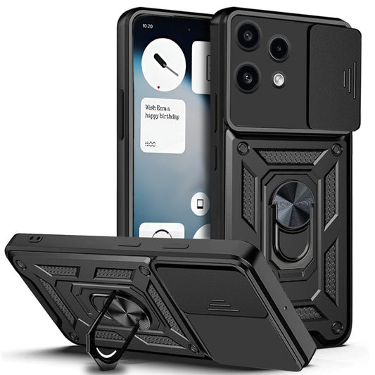 Ovitek za Nothing Phone (3a) Lite, Techsuit, CamShield, Črn