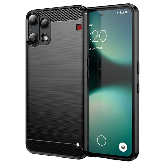 Ovitek za Nothing Phone (3a) Lite, Techsuit, Carbon, Črn