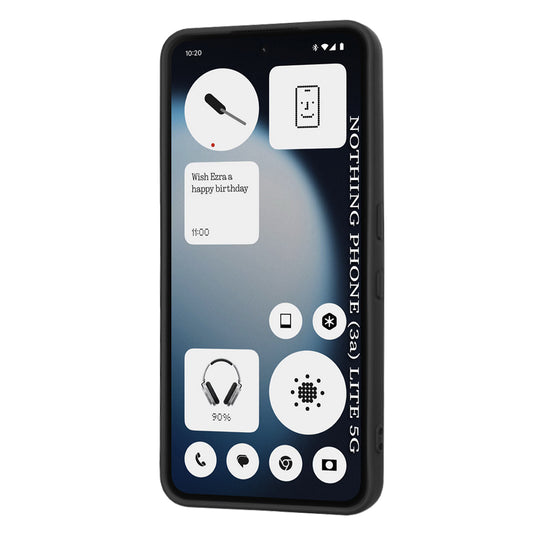 Ovitek za Nothing Phone (3a) Lite, Techsuit, SoftFlex, Črn