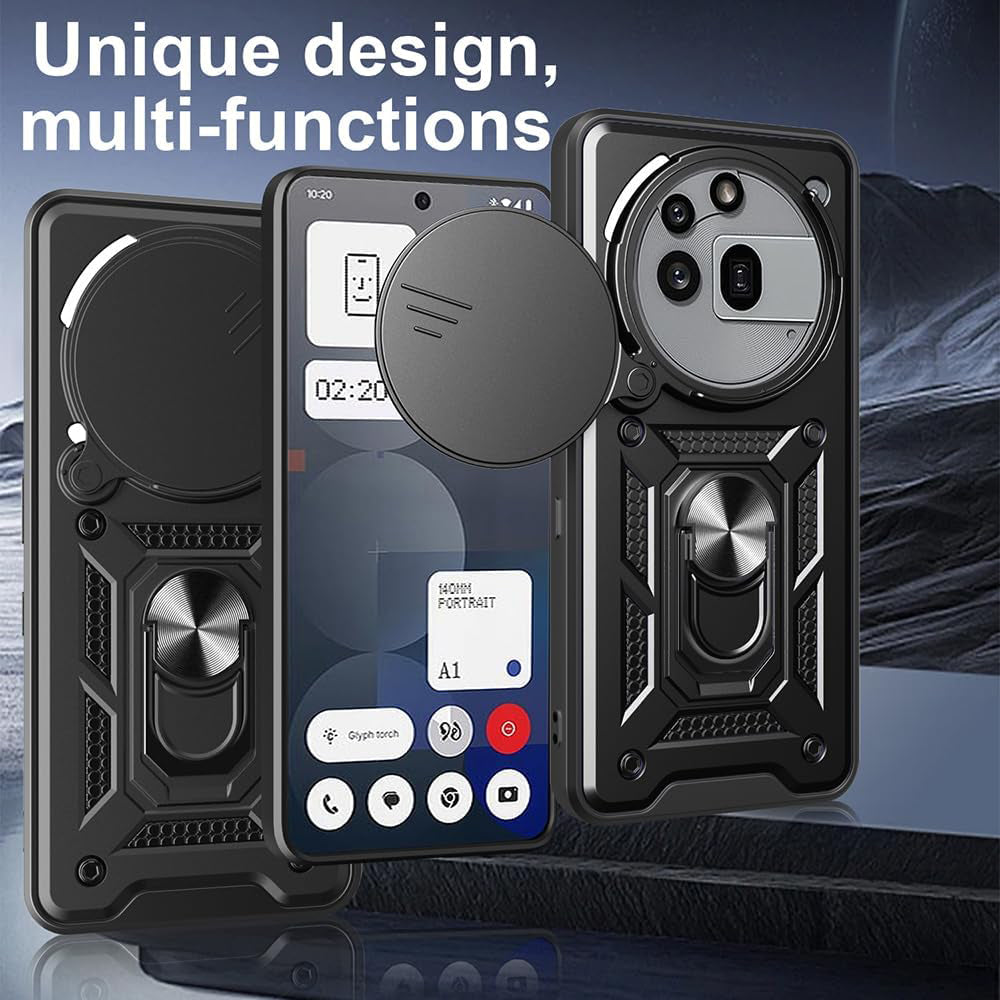 Case for Nothing Phone (3a) Pro, Techsuit, CamShield, Blue