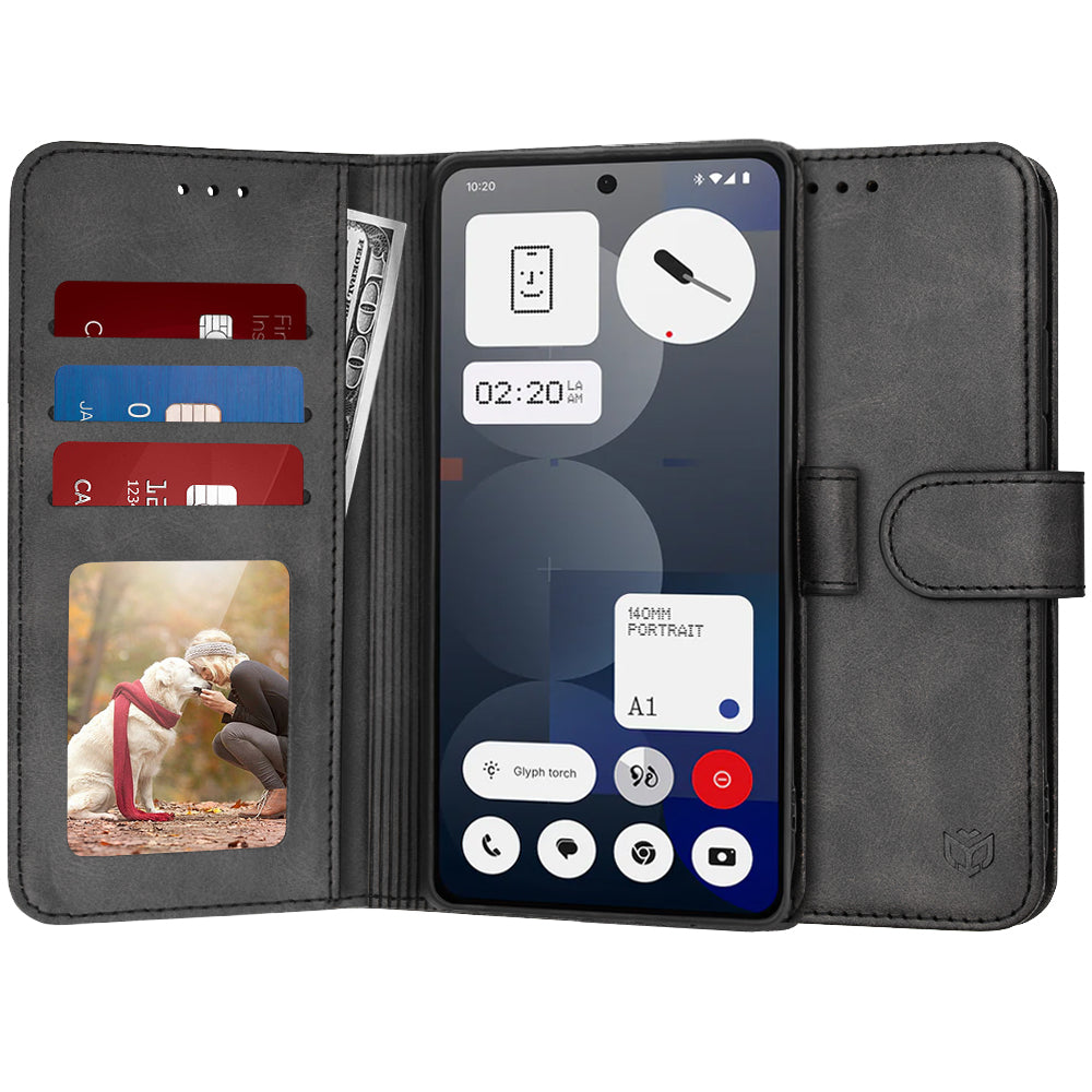 Ovitek za Nothing Phone (3a) Pro, Techsuit, Diary Book, črn