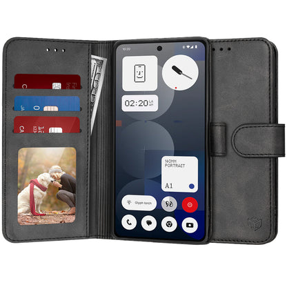 Ovitek za Nothing Phone (3a) Pro, Techsuit, Diary Book, črn