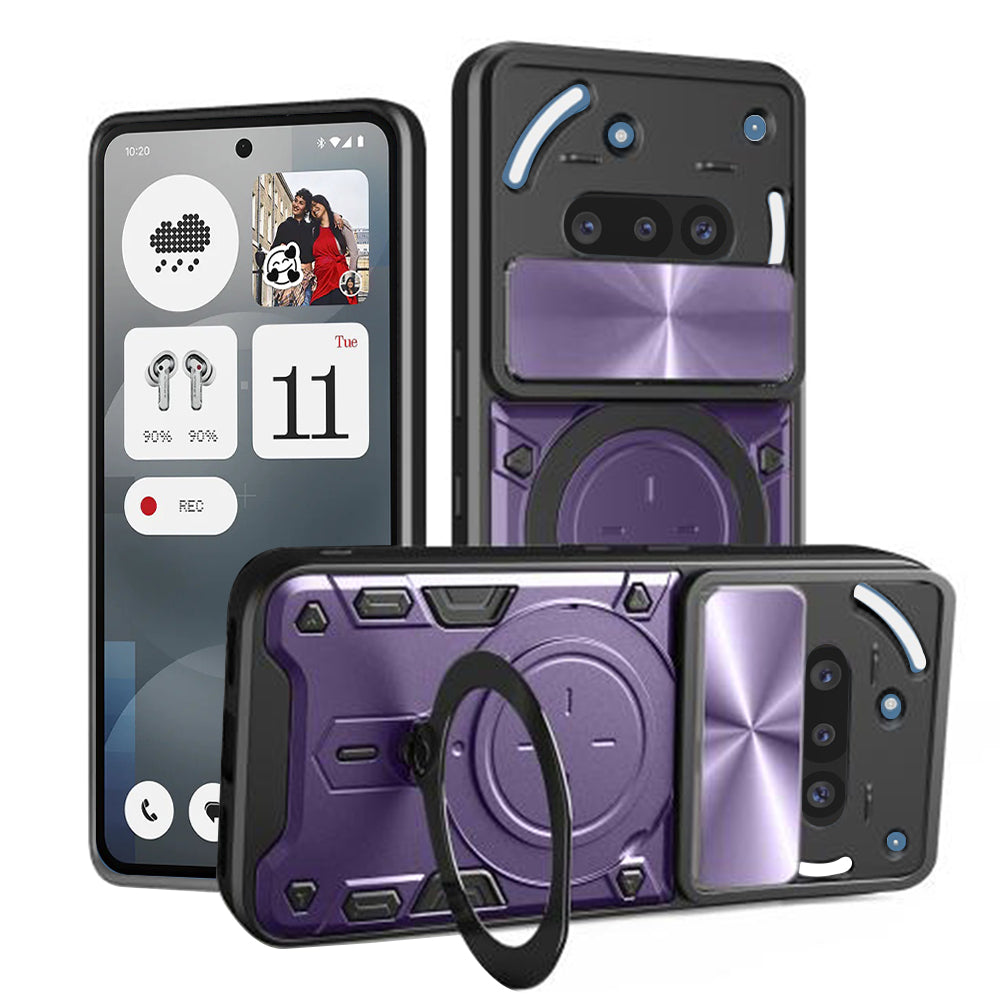 Ovitek za Nothing Phone (3a), Techsuit, CamGuard Pro, Vijoličen