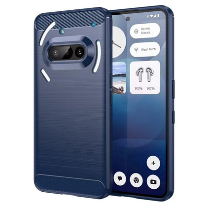 Ovitek za Nothing Phone (3a), Techsuit, ogljik, modra