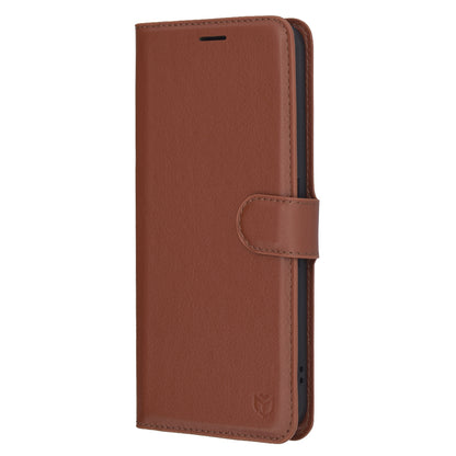 Ovitek za Nothing Phone (3a), Techsuit, usnjeni folio, rjav