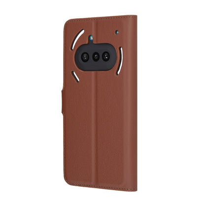 Ovitek za Nothing Phone (3a), Techsuit, usnjeni folio, rjav