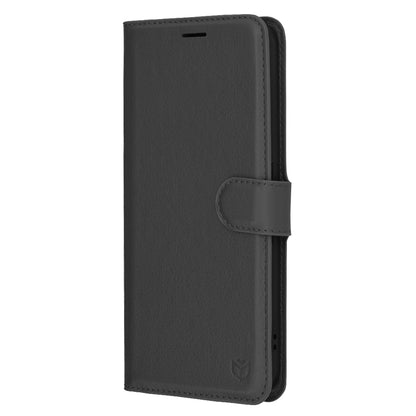 Ovitek za Nothing Phone (3a), Techsuit, usnjen folio, črn