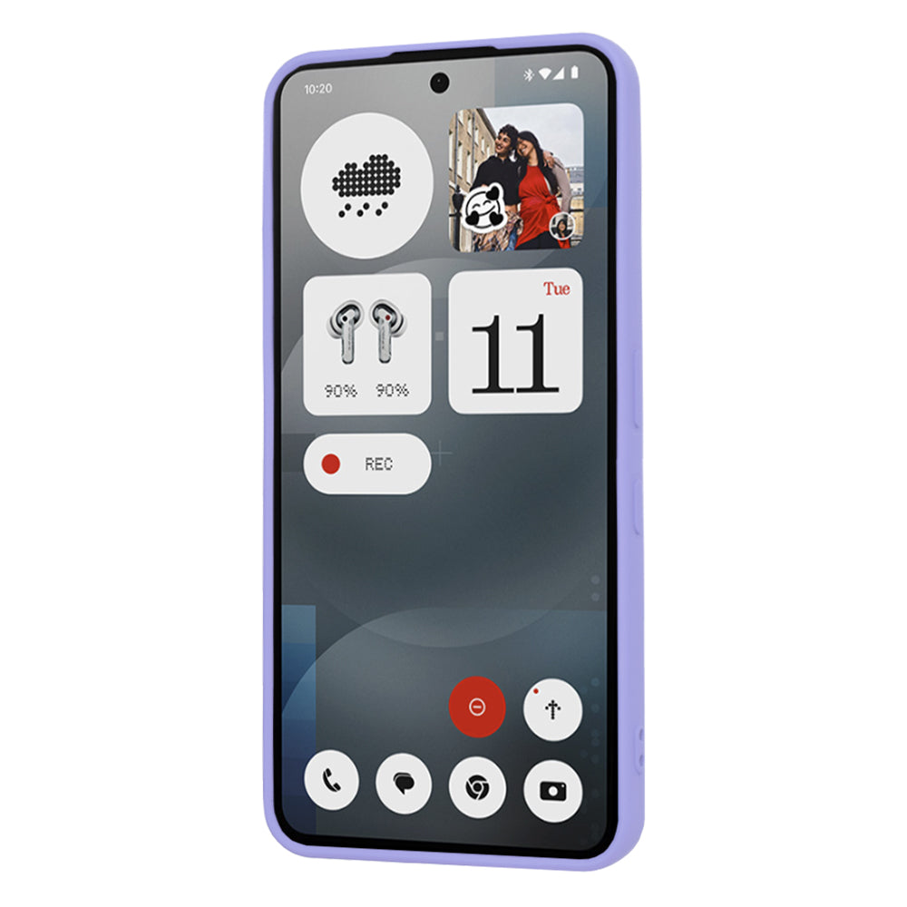 Ovitek za Nothing Phone (3a), Techsuit, SoftFlex, Svetlo vijolična