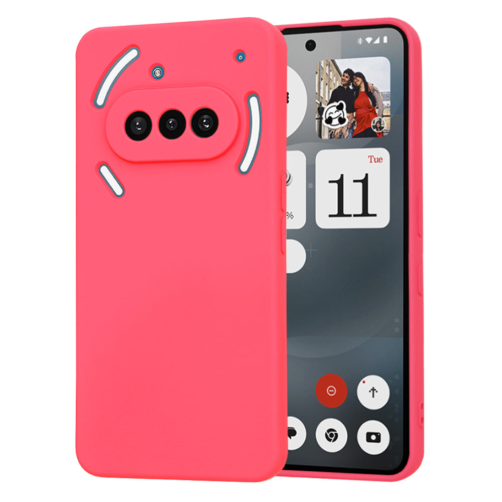 Ovitek za Nothing Phone (3a), Techsuit, SoftFlex, Temno roza