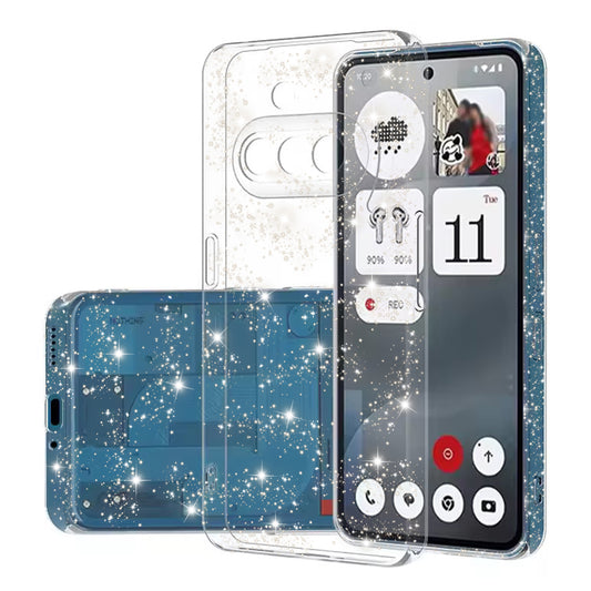 Ovitek za Nothing Phone (3a), Techsuit, SparkleSkin, Prozoren