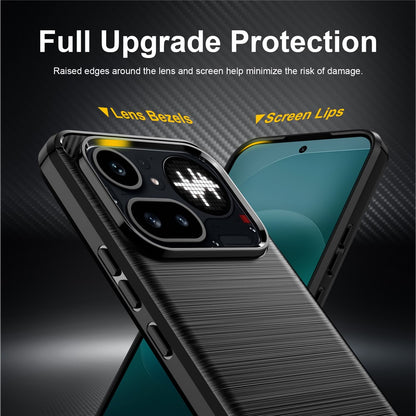 Ovitek za Nothing Phone (4a) Pro, Techsuit, Carbon, Črn