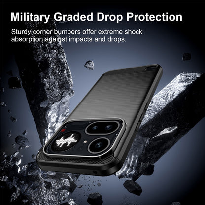 Ovitek za Nothing Phone (4a) Pro, Techsuit, Carbon, Črn