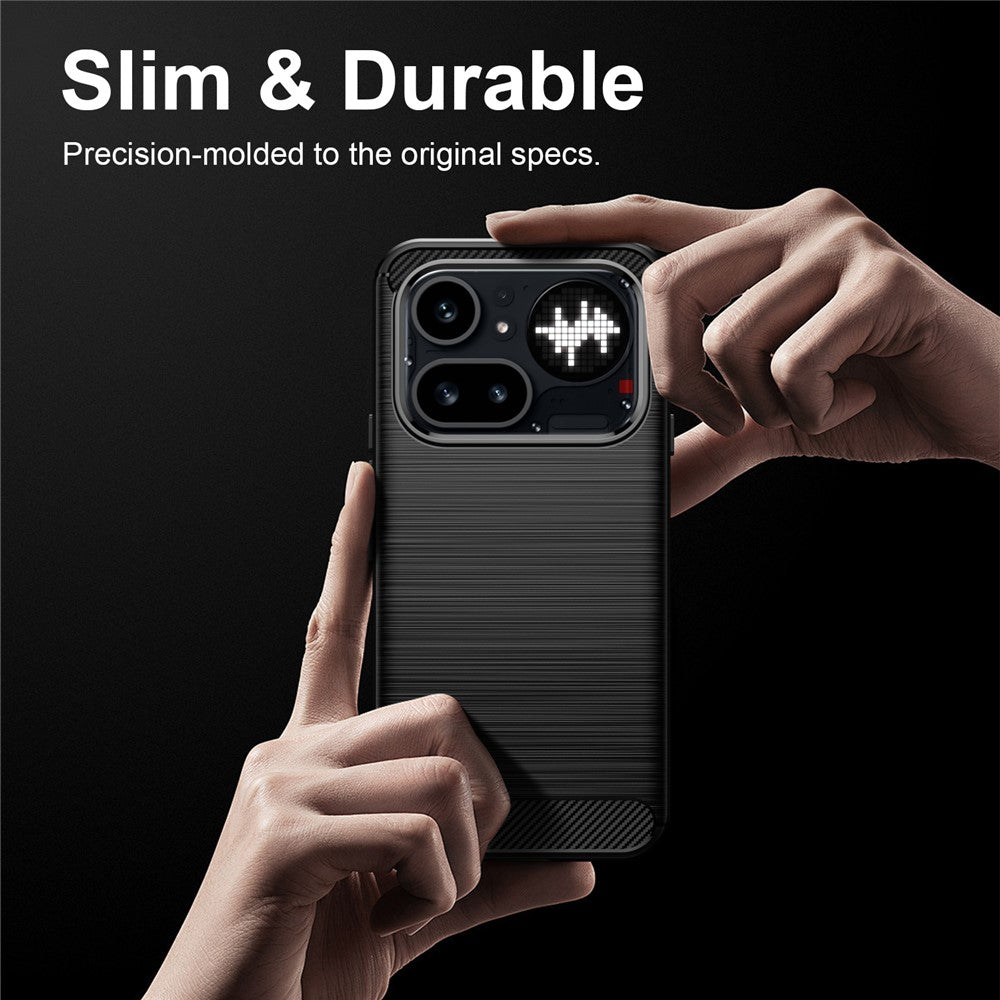 Ovitek za Nothing Phone (4a) Pro, Techsuit, Carbon, Črn