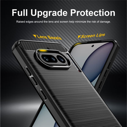 Ovitek za Nothing Phone (4a), Techsuit, Carbon, Črn