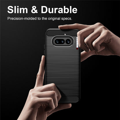 Ovitek za Nothing Phone (4a), Techsuit, Carbon, Črn