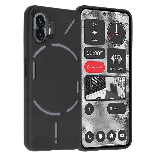 Ovitek za Nothing Phone (2), Techsuit, ogljik, črn
