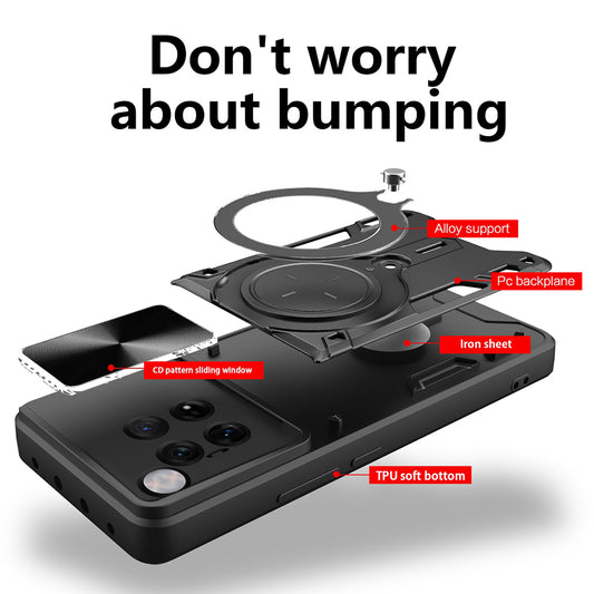 Ovitek za OnePlus 12, Techsuit, CamGuard Pro, Črn